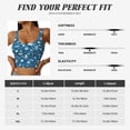 thumbnail image 4 of Rateoe Octopus And Whale Print Womens' Sports Bras Scoop Neck Sports Vest- Padded U Back Seamless High Impact Support, 4 of 7