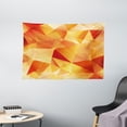thumbnail image 1 of Abstract Tapestry, Abstract Art Style Geometric Theme Vector Illustration of Triangles Print, Wall Hanging for Bedroom Living Room Dorm Decor, 60W X 40L Inches, Orange and Yellow, by Ambesonne, 1 of 2