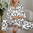 thumbnail image 6 of Picia Lovely Penguin Pattern Women’s Long-Sleeve Sleepwear Set - Soft 2-Piece Loungewear with Pockets, Comfy PJs for Relaxing Nights-XX-Large, 6 of 7