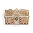 thumbnail image 3 of Neoyler Christmas Floor Mat Christmas Decorations Absorbent Non Slip Polyester Doormat for Entryway Bathroom Kitchen Stain Resistant Machine Washable Quick Dry Decor Brown 31.5x19.7in, 3 of 6