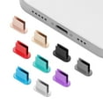 thumbnail image 6 of Durable Dustproof Cover Phone Accessories Charger Port Block Anti Dust Plug Metal Stopper Charging Interface Cap GREEN, 6 of 8