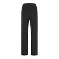 thumbnail image 4 of Summer Pants for Women High Waist Yoga Pants For Women Solid Color Capri Leggings Stretchy Fitness Sports Cropped Tights Casual Petite Casual Work plus Size Sweatpants plus Size Black M, 4 of 8