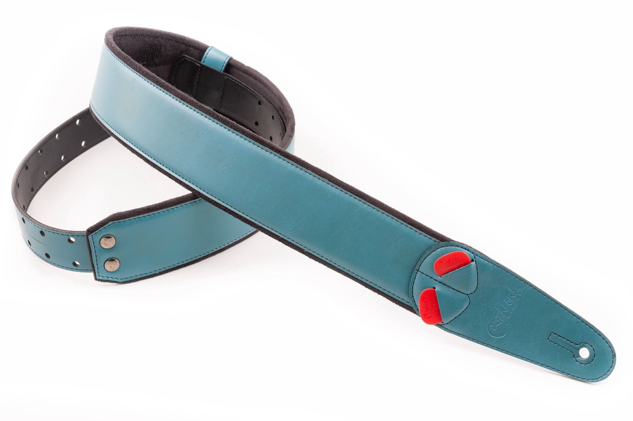 RightOn! Mojo Collection Charm-60 Teal Guitar Strap