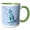 Green/White, variant on 3drose, Cute Blue and Purple Squid, 11oz Magic Transforming Mug