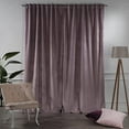 thumbnail image 3 of 3S Brother's Extra Long Solid Luxury Matte Velvet Soft Curtain Cotton Candy Single Panel Hanging Back Tap & Rod Pocket Home Décor 5-25 Feet Custom Made Curtains -Made in Turkey Each(52"x108"), 3 of 7