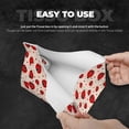 thumbnail image 5 of Lsque Red Ladybug Printed Long Tissue Box Cover Holder, Facial Paper Organizer Dispenser,Triangle with Bottom Belt, PVC Leather Decorative Organizer, 5 of 9