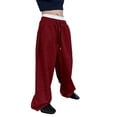 thumbnail image 4 of Jerdar Men's Baggy Sweatpants Elastic Waist Drawstring Wide Leg Lounge Track Pants Casual Loose Joggers with Pockets, 4 of 6