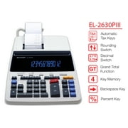 Sharp Calculators EL-2630PIII 12 Digit Commercial Printing Calculator