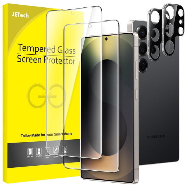 Protector de pantalla JeTech para Samsung Galaxy S25 Ultra 5G, paquete de 2