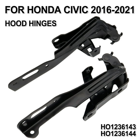 2PCS Left Right Side Car Hood Hinge for Honda Civic 2016-2021 HO1236143 HO1236144