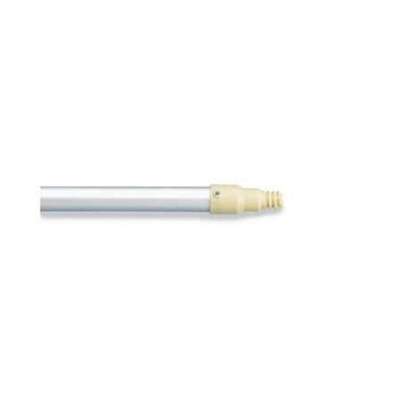 Rubbermaid Commercial Products Aluminum Broom Handle with Plastic Threaded End and Vinyl Grip in Gray