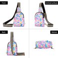 thumbnail image 3 of Seahorse Leaves Crossbody Bags Backpack Chest Bag Shoulder Bag Waist Bag for Outdoor Travel Hiking Fitness Cycling, 3 of 7