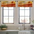 thumbnail image 3 of LALILO Kitchen Curtain Valance Summer Morocco Desert Rod Pocket Window Curtain 52"x 18" Set of 2, 3 of 7