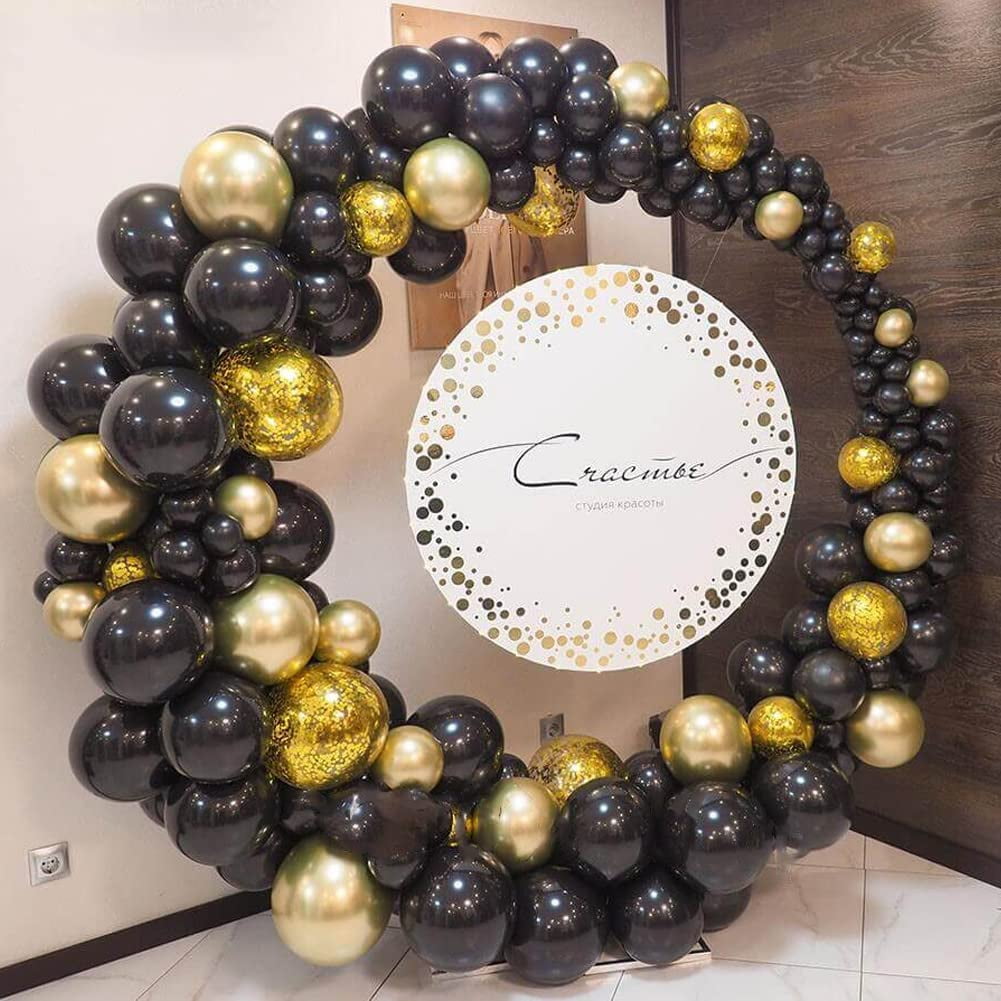 Buy Metal Round Balloon Arch kit,Golden Circle Balloon Arch Stand