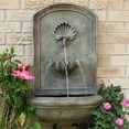 thumbnail image 2 of Sunnydaze Seaside Outdoor Wall Fountain with Electric Pump - 27" H - Florentine Stone, 2 of 8