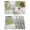 Green, variant on Yellow Gray Block Placemats Set of 4 Abstract Art Place Mats Table Mats Kitchen Dining Home Outdoor Party Table Decoration
