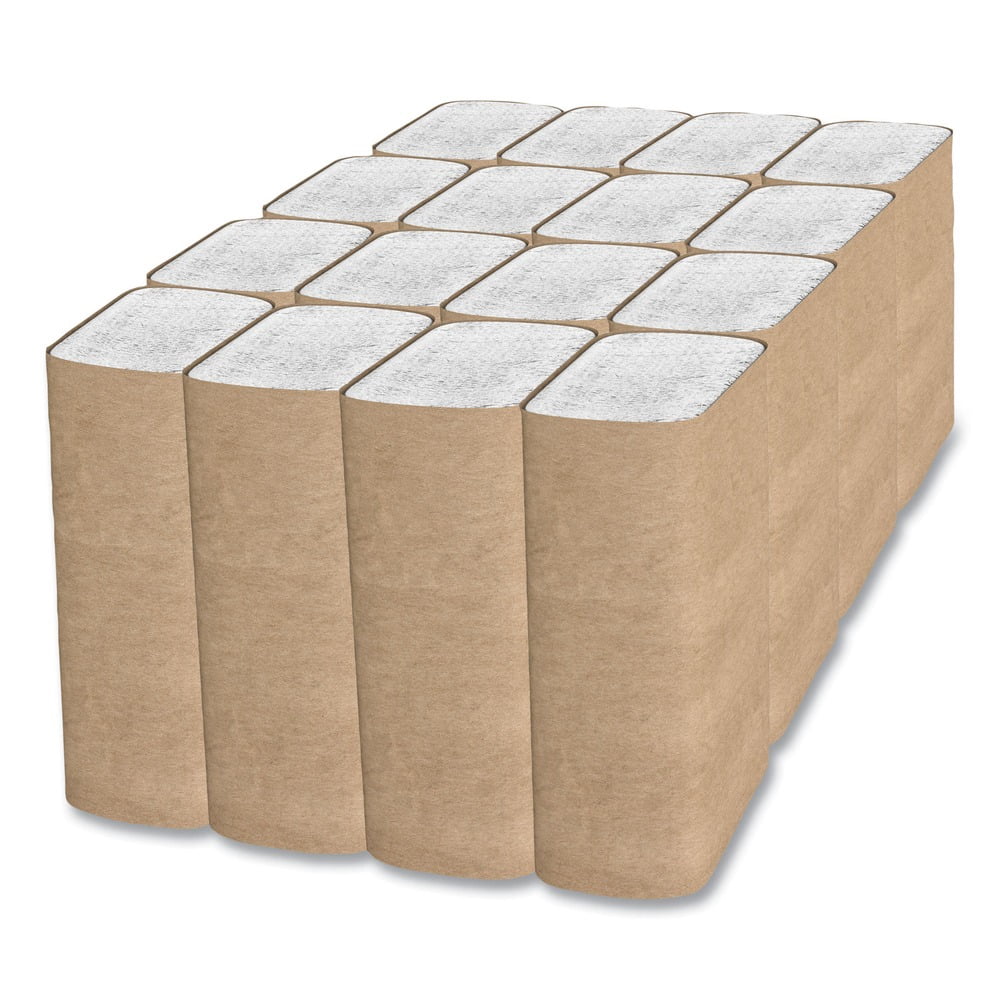 9.13 in. x 9.5 in. Multifold 1-Ply Select Folded Paper Towels - White (4000/Carton)