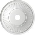 thumbnail image 5 of Ekena Millwork 22"OD x 3 1/2"ID x 1"P Berkshire Thermoformed PVC Ceiling Medallion (Fits Canopies up to 10 1/8"), Bright Coat Gold, 5 of 10
