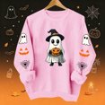 thumbnail image 2 of Women's Halloween Ghost Pumpkin Sweatshirts Long Sleeve Graphic Pullover Sweaters Crewneck Casual Fall Shirts Holiday Tops, 2 of 8