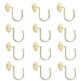 thumbnail image 4 of Here's a polished and professional product description based on your input:\n\n \n\n**12pcs Frosted Silver & Gold Decorative Shower Curtain Hooks –, 4 of 4