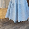 thumbnail image 5 of Boho Long Skirts for Women Hollow Out Embroidery High Waist Skirt Flowy Tiered Maxi Skirt Lightweight Vintage Fashion Skirts Business Casual Outfits Spring Summer 2026 Beach Vacation, 5 of 5