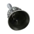 thumbnail image 2 of Campana de mano, Campana de cena de metal Campanas de boda decorativas Campana de servicio Campana de llamada Campana de Navidad,Plata, 2 of 5