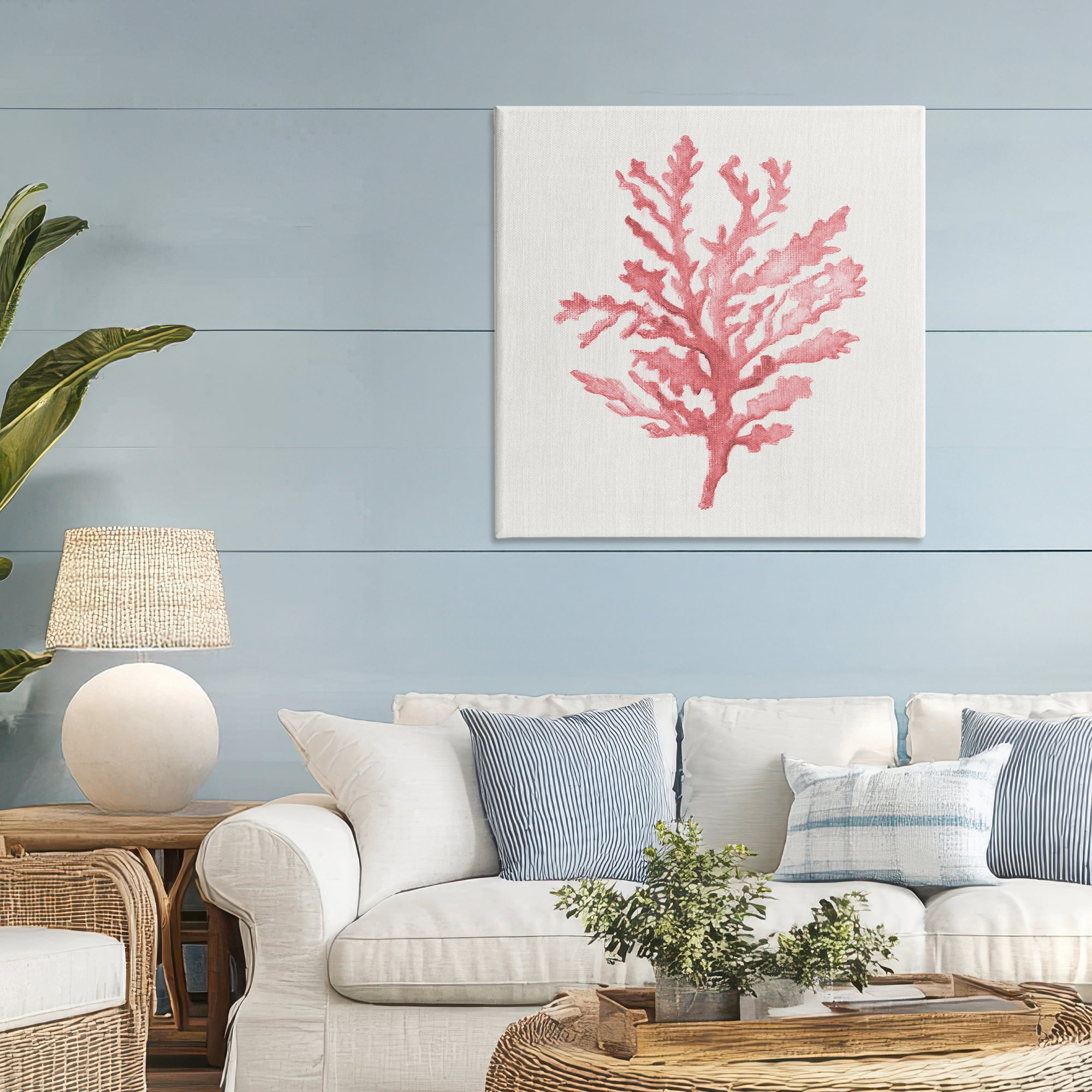 Stupell Industries Rosy Pink Coral Branch Canvas Wall Art, design by Janet Tava