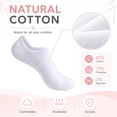 thumbnail image 4 of HIALTODAY No Show Socks Womens 6 pairs, Low Cut Invisible Cotton Ankle Socks for sport or leisure,Size 9-11, 4 of 5