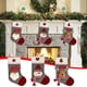 thumbnail image 1 of Fiudx Calcetines Navideños con Diseño de Papá Noel y Muñeco de Nieve, Bolsa Grande para Dulces, Ideal para Exhibir En Casa o En Tiendas, Ideal para Regalar En Navidad, Tamaño de 46 Cm, Material No Te, 1 of 2