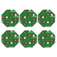 thumbnail image 2 of Bingfone Vintage Cute Santa Leather Drinks Coasters With Set Of 6,Suitable For Home Kitchen,Coffee Cup Coasters Home Gift, 2 of 9