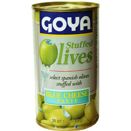 Goya Blue Cheese Stuffed Spanish Olives 5.25 oz (Best Cheese With Olives)