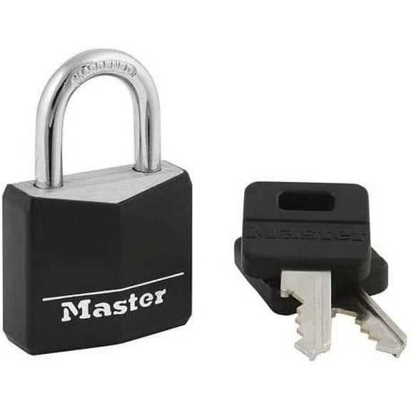 Master Lock 131D, No. 131D 1-3/16" Wide Covered Solid Body Padlock Pack of 48 pcs