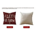 thumbnail image 4 of Yidarton 45*45cm Home Supplies Christmas Pillow Case Nordic Plaid Linen Cushion Case Sofa Pillow Case, 4 of 5