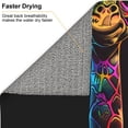 thumbnail image 6 of Vsdgher Neon Psychedelic Giraffe Print Dish Drying Mat, Kitchen Counter Mat, Dish Drying Pad for Dishes, Utensils, Pots and Pans,16" x 18", 6 of 8