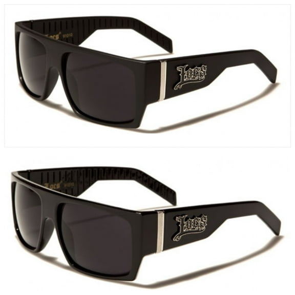 2 Pair Locs Hardcore Black 91010 Sunglasses