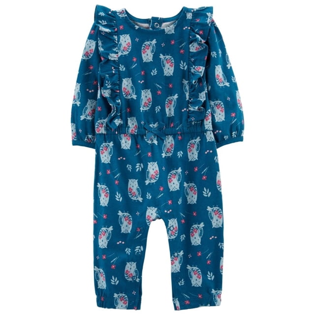 Jumpsuit Carter´s Child of Mine Azul Estampado animales 6-9 M