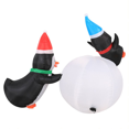 thumbnail image 4 of Occasions Christmas 6 Foot Inflatable Penguins With Swirling Lights, 4 of 5
