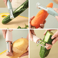 thumbnail image 5 of Pelador de verduras-Pelador giratorio de acero inoxidable para verduras y zanahorias, 5 of 5