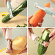 thumbnail image 5 of Pelador de verduras-Pelador giratorio de acero inoxidable para verduras y zanahorias, 5 of 5