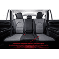 thumbnail image 5 of coverdream Odyssey Seat Covers Full Set for 2018-2025 2026 Honda Odyssey EX,EX-L,Elite,Touring,Sport,2nd Row 40/20/40 Split Seat - Breathable Leather Auto Seat Covers(Full Set,Black with Gray), 5 of 9
