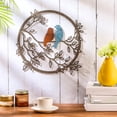 thumbnail image 2 of Bowake Birds On Metal Art Branches  Metal Wall Decoration  Garden Wall Art Signs  Welcome Sign Hanging Outdoor Metal Wall Decor  Bedroom Garden Decor, 2 of 5