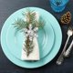 thumbnail image 3 of Juego de 6 servilleteros Yashi copo de nieve plateado decoración para mesa de Navidad, 3 of 5