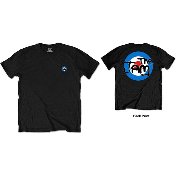 Men's Jam Target Logo (Back Print/Retail Pack) Slim Fit T-shirt Small Black