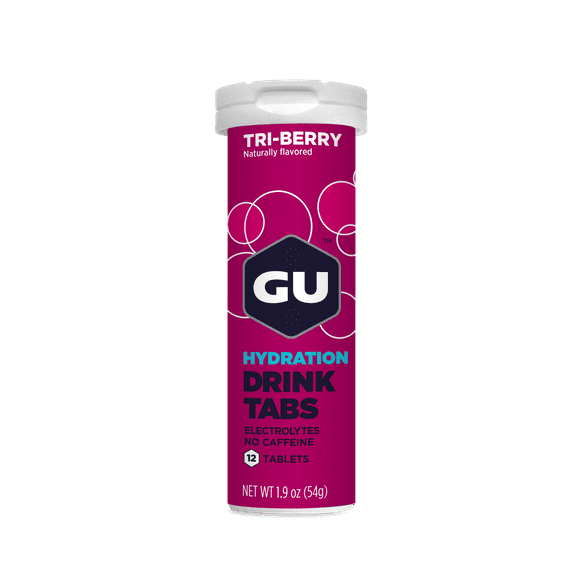 GU Energy, Electrolyte Drink Tablets, Tri-Berry, 1 Tube