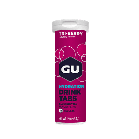 GU Energy Electrolyte Drink Tablets, Tri-Berry, 96ct Box, Boost Your Hydration
