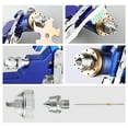 thumbnail image 5 of ENDOZER Professional HVLP Gravity Feed Air Spray Gun Set with 1.4 1.7 2.0mm Nozzles, Paint Gun with 1000cc Aluminum Cup for Auto Paint, Wall Painting, Base Coatings, 5 of 6