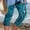 Blue, variant on Spandex Capri Leggings Womens Plus Size,Capris for Women Dressy summer saving,Womens Athletic Cropped Pants Floral Printing Casual Elastic Waist Beach Pants Multicolor S