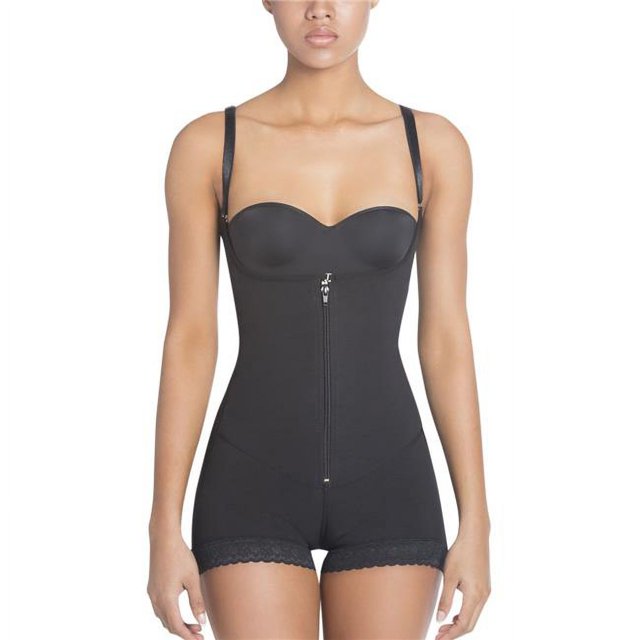 Slip Slim Ultra-Résistant avec Latex pour la Compression - Noir 2XL