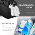 thumbnail image 2 of Gynky Travel Duffle Bag Gym Bags with Shoe Compartment Wet Pocket Waterproof for Weekender Overnight  Gym Sports Traveling Swimming Yoga Workout, Black, 2 of 9