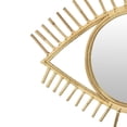 thumbnail image 3 of Eric Round Mirror Wall Decor, Eye Shaped Brown Natural Fiber 34 Inch, 3 of 5